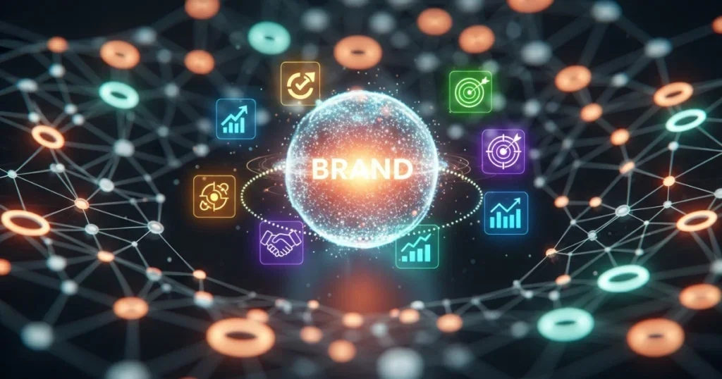 Futuristic vision of performance-based branding with Leyline Pro AI technology